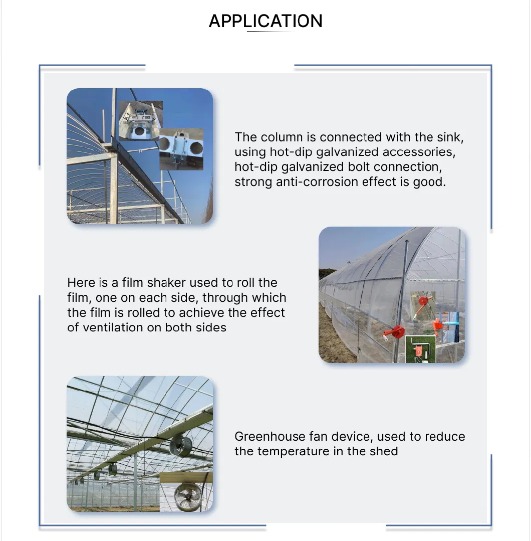 4 Points 22 Model Greenhouse Framework 6 Points 25 Model Greenhouse Steel Pipe 1 Inch Greenhouse Pipe Manufacturer Installation Methods and Precautions