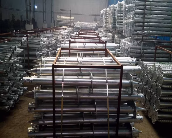 Ground Engineering Tieback Square Shaft Helical Anchor Pier Foundation and Anchoring Systems