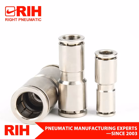 Mpg Straight in Line Push to Connect Union One Touch Fitting Puc Pneumatic Stainless Steel Fitting