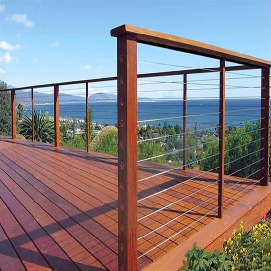 Stair Railing Design Handrail Post Cable Railing/Wire Rope Fittings